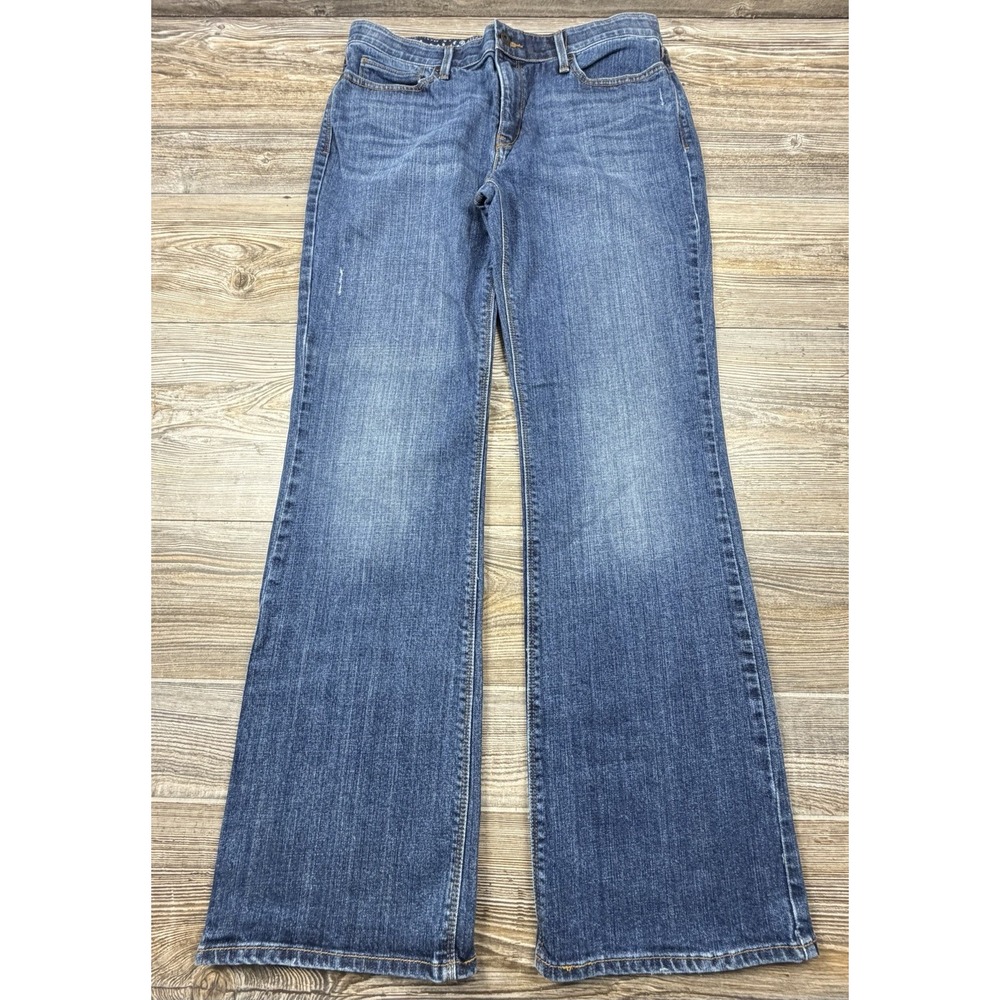 Vtg Y2K Levis 525 Perfect Waist Boot Cut Jeans 12 Blue Med Wash Mid Rise Stretc